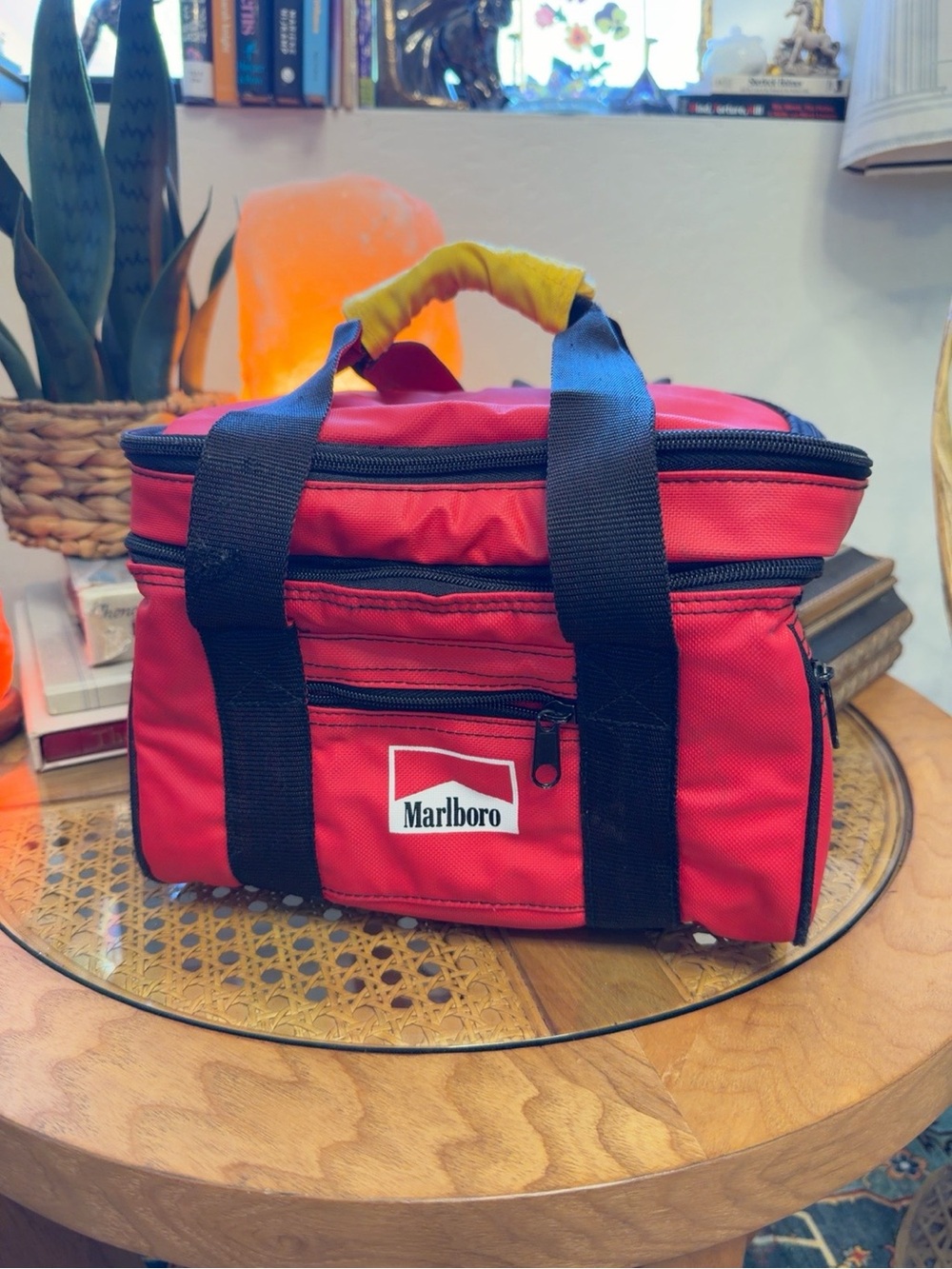Vintage Marlboro Insulated Cooler Lunch Bag Red Promotional Collectible